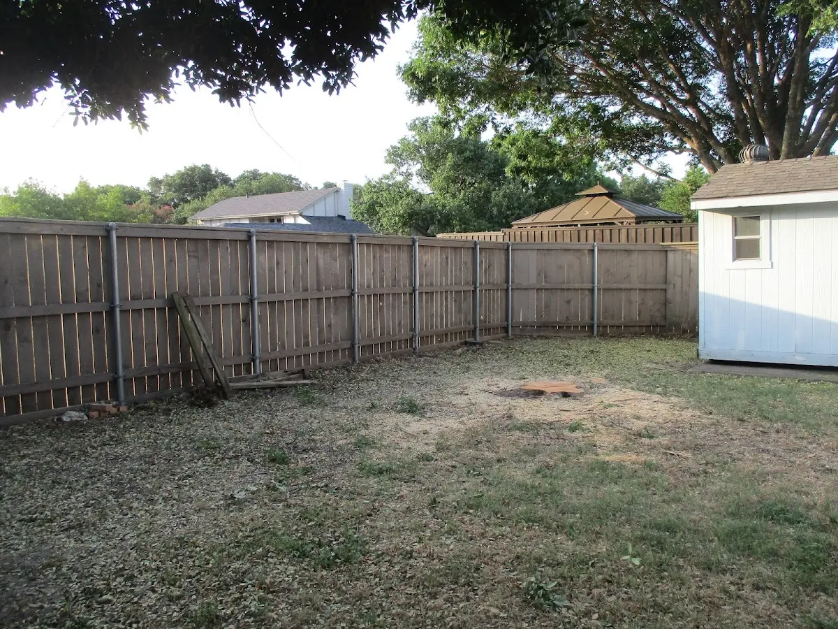 Cleared yard after professional tree removal in Stoystown